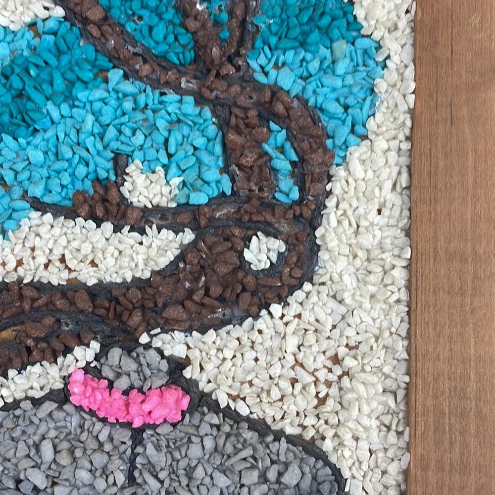 Vintage MCM Gravel Bonsai/agate tree art - Picture 7 of 8